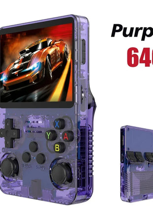 128GB Open Source R36S Video Game Console Linux System 3.5 Inch IPS Screen Orange Portable Pocket Video Player 64GB best Games