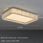rectangle 110cm / gold frame / Warm light