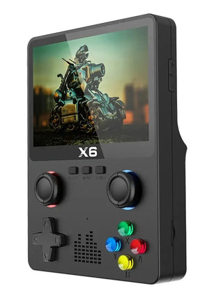 2023 New X6 3.5Inch IPS Screen Handheld Game Player Dual Joystick 11 Simulators GBA Video Game Console for Kids Gifts