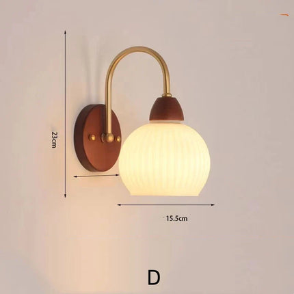 Modern Indoor Wall Light Lamp Suitable Light Fixture Wooden Vintage