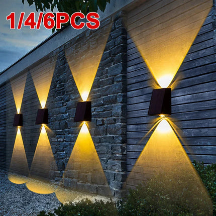 LED Outdoor Wall Solar Lights Waterproof Garden Wall Decoration