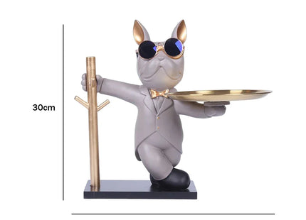 Bulldog Cool Sculpture Dog Ornament
