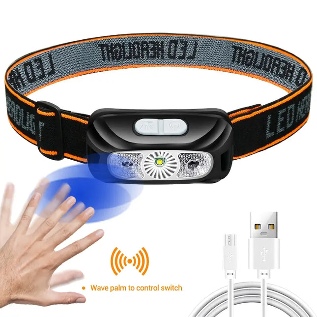 USB Head Flashlight