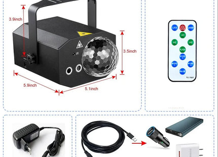 Party Lights Dj Disco Ball Light Pattern Projector Sound Activated