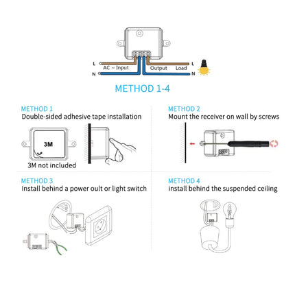 Smart Home Wireless 433mhz Light Switch