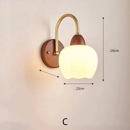 Modern Indoor Wall Light Lamp Suitable Light Fixture Wooden Vintage