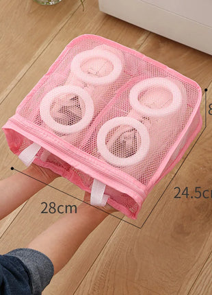 3pcs/set Mesh Laundry bag Washing Machine Shoes Bag Travel Storage bags Portable Anti-deformation Protective Clothes organizer