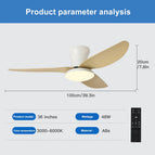 Raw wood white / 31-40W / 85-265V