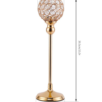 Metal Candle Holders Candlestick Crystal