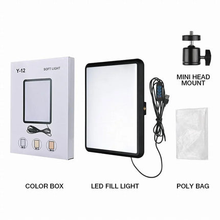 New 8/12inch LED Video Light Panel