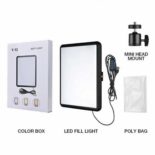 New 8/12inch LED Video Light Panel