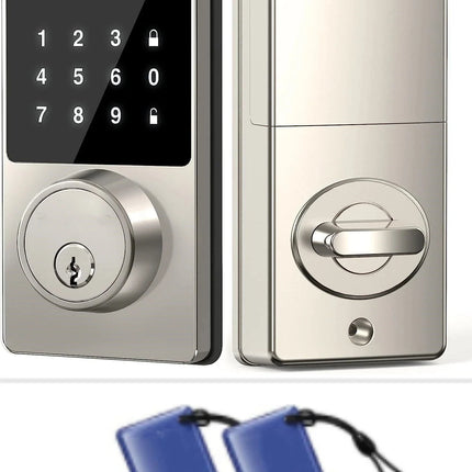 Smart Lock with password, Keyless Entry Door Lock with Touchscreen Keypads