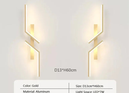LED Wall Lamp Modern Minimalist Strip Wall Decor Lights