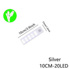 Micro USB-Silve-10CM / 3colors in one lamp