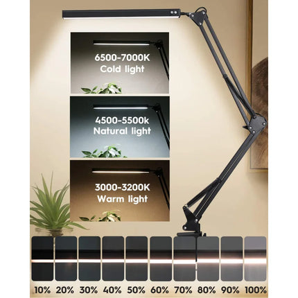 LED Desk Lamp with Clamp 10W