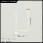 Golden 1 head / White glass / Warm Light