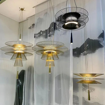 New Trend LED Chandelier Luxury Metal Cord Pendant Lighting