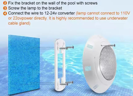 LED Underwater Swimming Pool Lights RGB Color Changing