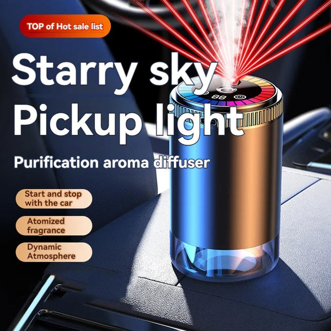 Smart Car Air Freshener Rechargeable Aroma Diffuser 5 Levels of Adjustable