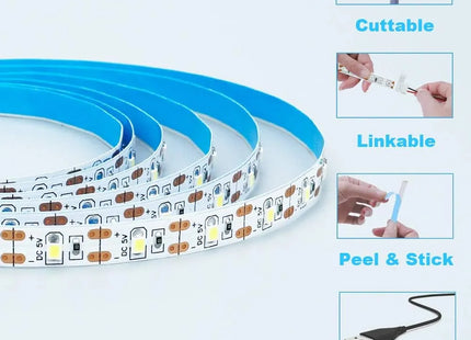 White Warm White LED Strip Light