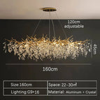 Long 160cm / Gold / Warm light