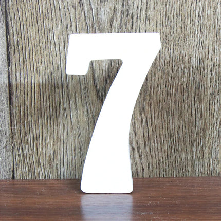 8 CM  White Wooden Letters