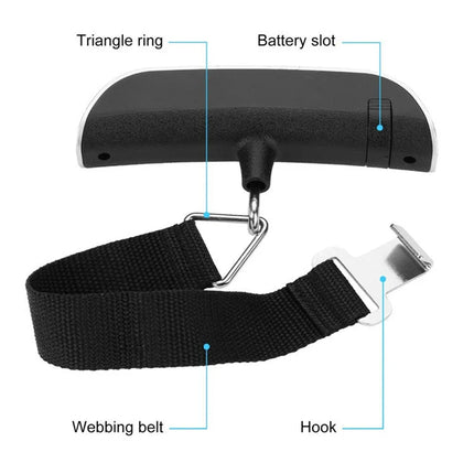 Portable Scale Digital LCD Display 110lb/50kg Electronic Bag Weight Balance Tools