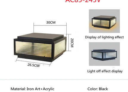 Outdoor LED Solar Door Lamp Waterproof