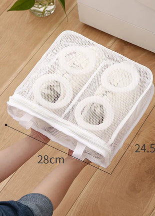 3pcs/set Mesh Laundry bag Washing Machine Shoes Bag Travel Storage bags Portable Anti-deformation Protective Clothes organizer