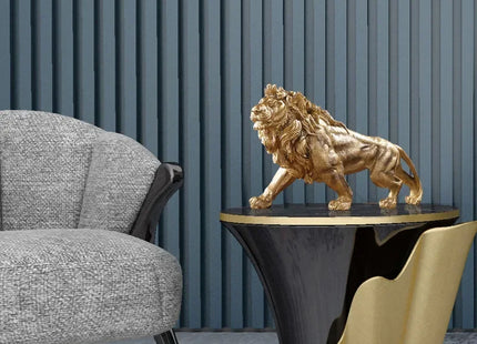 Golden Lion King Resin Ornament
