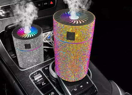 Luxury Diamond Car Diffuser Humidifier with LED Light
