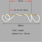gold 200 cm / Cold white 6000K