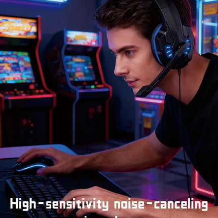 Gaming Headset with Mic Over-Ear Headphones Stereo