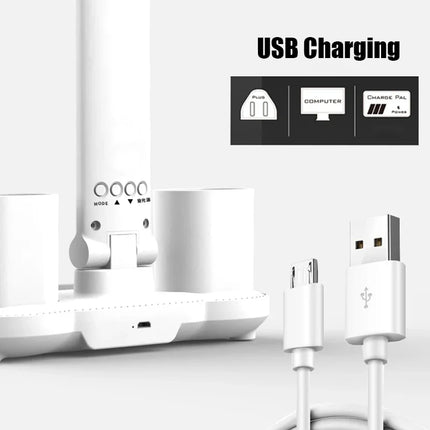 3in1 Multifunction Table Lamp LED Four-headed Folding