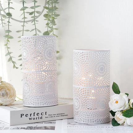 2Pcs/set  Battery Powered Table Lamp Modern Cylinder Lamp