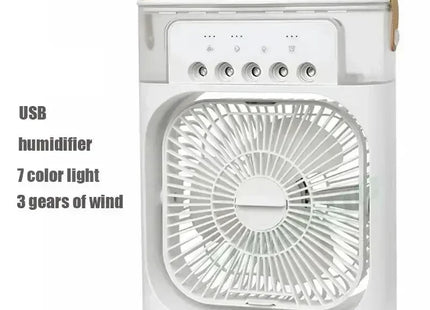 New 3 In 1 Fan AIr Conditioner Household Mini Air Cooler LED Night Light Portable