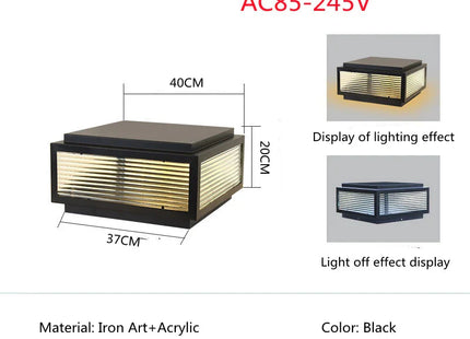 Outdoor LED Solar Door Lamp Waterproof