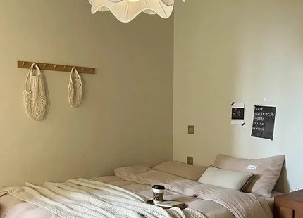 Flowers Cloth Chandelier Home Decoration French Led Pendant Lights