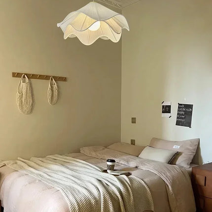 Flowers Cloth Chandelier Home Decoration French Led Pendant Lights