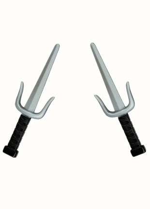 Boys Japanese Ninja Costume with Cartoon Anime Print Red Jumpsuit, Mask and Ninja Fork Accessory Set Halloween Dress Up Party