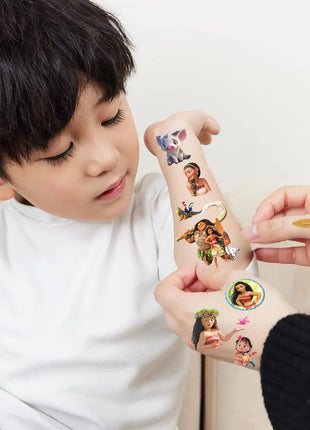 1/4/8pcs Moana Party Favor Temporary Tattoos Stickers Birthday Party Supplies Decorations Gifts for Boys Girls Classroom Rewards