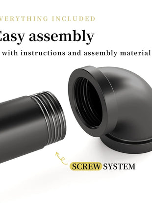 80.7 Inch Long Industrial Pipe Clothes Rack Double Clothes Rail Loft Residential Tidy Wardrobe Wall Clothing Hanging Rack