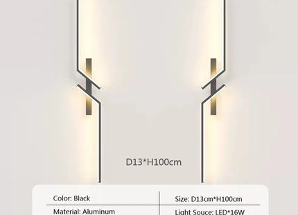 LED Wall Lamp Modern Minimalist Strip Wall Decor Lights