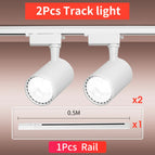 2Pcs White Body-Set / 12W white light