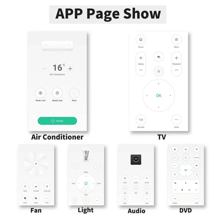 Smart Life APP Replace TV DVD AUD AC Remote Works with Alexa Google Home