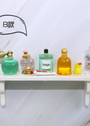 1/12 Dollhouse DIY Emulation Mini Perfume Package Model Miniature Items Dolls House Accessories Makeup Ornaments Toys for Girls