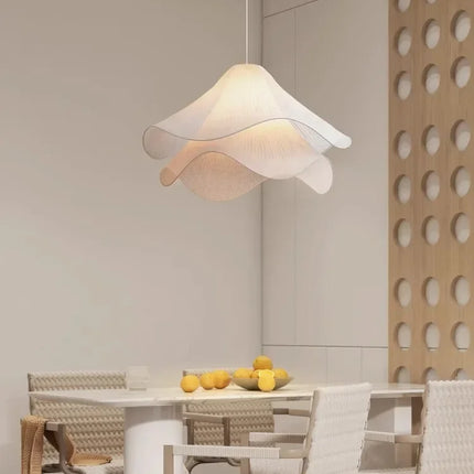 Flowers Cloth Chandelier Home Decoration French Led Pendant Lights