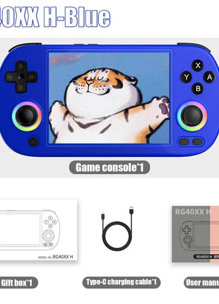 ANBERNIC RG40XX H Handheld Game Console 4.0-in 640*480 IPS Screen 3200mAh 64 Bit System With RGB Light Built in 5K+Games RG40XXH