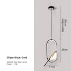 Ellipse-Black Gold / Cool White
