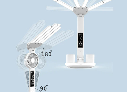 3in1 Multifunction Table Lamp LED Four-headed Folding